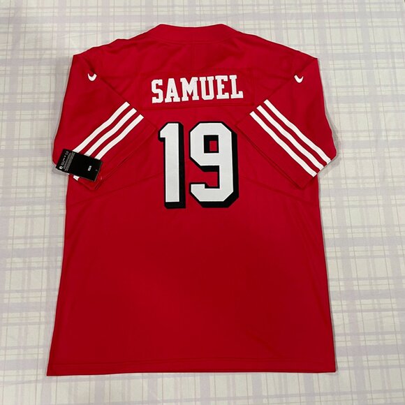 NFL San Francisco 49ers Deebo Samuel #19 Scarlet Player Jersey - Picture 6 of 8